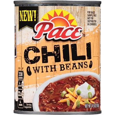 Pace Chili, with Beans, 14.5 Ounce (Pack of 12)