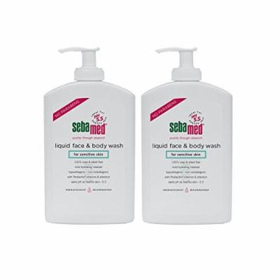 Sebamed Liquid Face & Body Wash with Pump, 400ml, 2 Pack