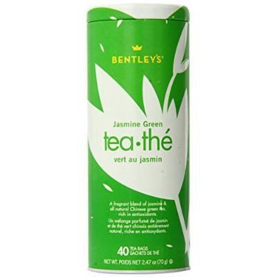 Bentley's Jasmine Green Tea, 40 Count (Pack of 6)