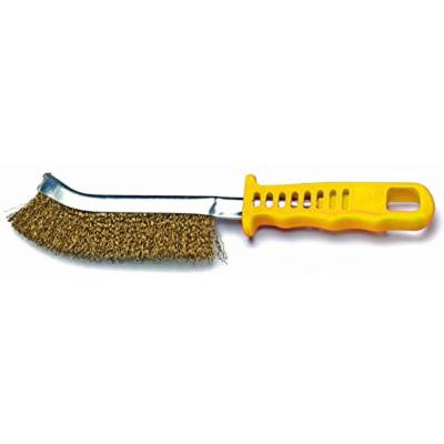 Shark 14099 Yellow Handled Brass Scratch Brush