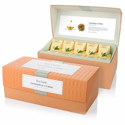 Tea Forte Presentation Box with 20 Handcrafted Pyramid Tea Infusers - Chamomile Citron Herbal Tea