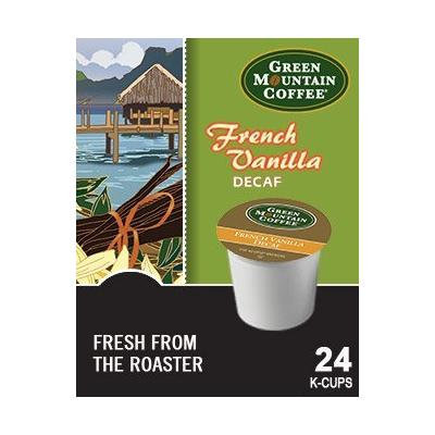 Green Mountain French Vanilla DECAF Coffee (2 Boxes of 24 K-cups)