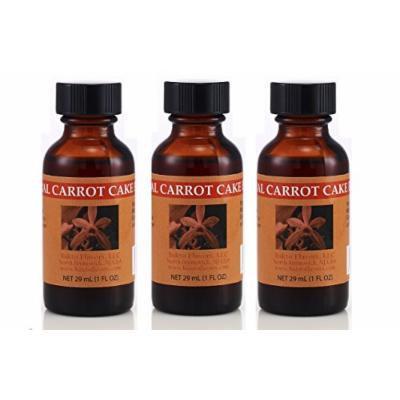 Natural Carrot Cake Flavor - 1 FL OZ (Pack of 3)