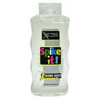 Xcess Hair Styling Gel Clear Extreme Hold Spike It! (12 Pack)
