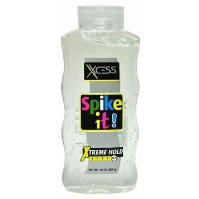 Xcess Hair Styling Gel Clear Extreme Hold Spike It! (12 Pack)