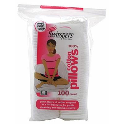 Swisspers Cotton Pillows Plush 100 Count Rectangular (2 Pack)