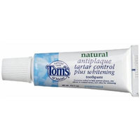 Tom's OF MAINE Natural Antiplaque Tartar Control plus Whitening Toothpaste Peppermint