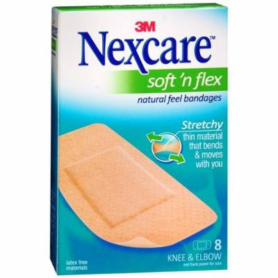 Nexcare Comfort Flexible Fabric Bandage, Knee and Elbow 8 ea Pack of 4