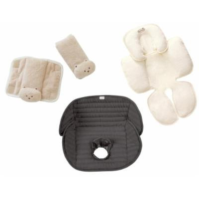 Summer Infant CushyStraps, Snuzzler Head & Body Support and Deluxe Piddle Pad Car Seat Liner, Tan