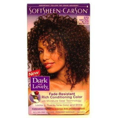 Dark & Lovely Color #372 Natural Black (3-Pack) with Free Nail File
