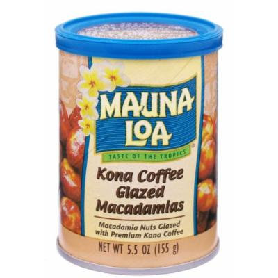 Mauna Loa Macadamias, Kona Coffee Glazed, 5.5-Ounce Canisters (Pack of 6)