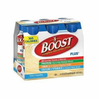 Boost Plus Very Vanilla Complete Nutritional Drink, 8 Fluid Ounce - 6 per pack -- 4 packs per case.
