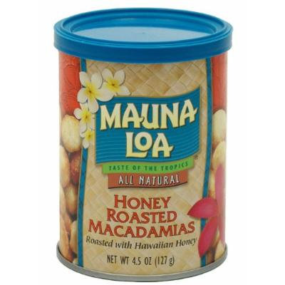 Mauna Loa Macadamias, Honey Roasted, 4.5-Ounce Containers (Pack of 6)