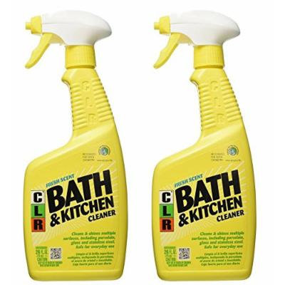 Jelmar PB-BK-2000 CLR Fresh Scent Bath and Kitchen Cleaner, 26 oz Trigger Spray Bottle - 2 Pack