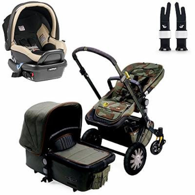 Bugaboo Cameleon3 Complete Stroller - Diesel Camouflage w Peg Perego Primo Viaggio 4/35 Car Seat (Paloma)