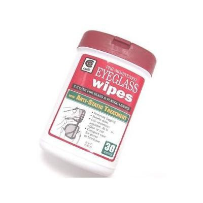 Set of 3 Pre-Moistened Eyeglass Wipes - 30 Wipes Each