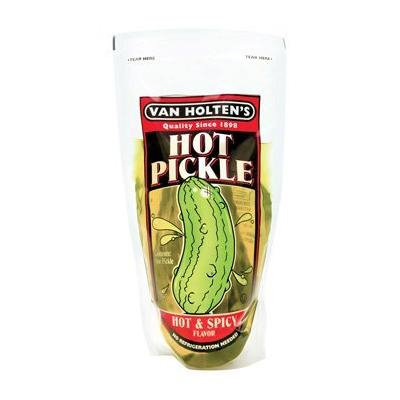 Van Holten's Large Hot and Spicy Pickle In A Pouch (Pack of 12)