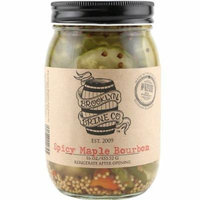 Brooklyn Brine Spicy Maple Bourbon Pickles - 16 oz - Made with Bourbon Whiskey
