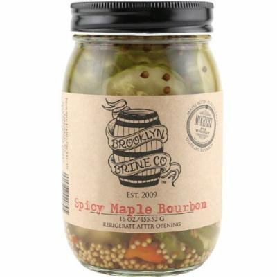Brooklyn Brine Spicy Maple Bourbon Pickles - 16 oz - Made with Bourbon Whiskey