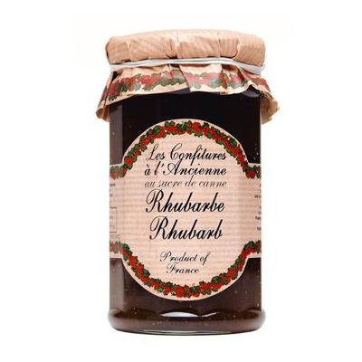 Rhubarb Jam Andresy All natural French jam pure sugar cane 9 oz jar Confitures a l'Ancienne, One