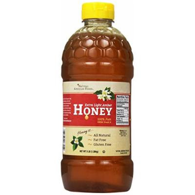 Natural American Foods Extra Light Amber Honey, 3 Pound
