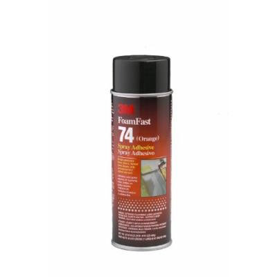 3M Foam Fast 74 Spray Adhesive Orange, 16.9 fl oz Aerosol Can (Pack of 1)