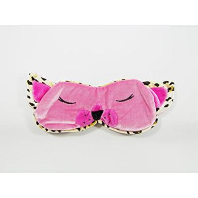 Eye Mask Shades Blindfold Sleeping Warm Cold Gel Pack Travel Comfortable Night's Bestever (Tiger-Light Pink)