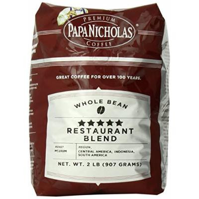 PapaNicholas Coffee Whole Bean Coffee, 5-star Restaurant Blend, 2 Pound