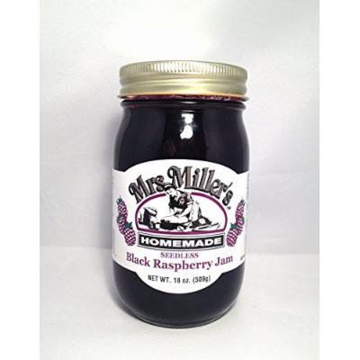 HUGE 18 oz Seedless Black Raspberry Jam, Amish and Homemade!