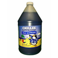 Chillee Snow Cone Syrup, Blue Raspberry, 128 Ounce (pack of 4)