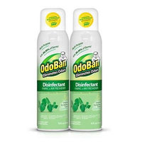 OdoBan Disinfectant Fabric and Air Freshener Spray, Eucalyptus Scent (14 Ounces, 4 Pack)