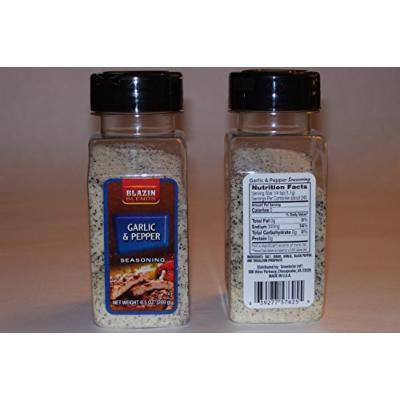 GARLIC & PEPPER Seasoning by Blazin Blends Spices 9.5 oz... mtc
