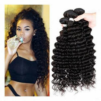 Passion Grade 7a Human Hair Direct 100% Virgin Brazilian Human Hair Extensions Water Wave 3-pack Bundle, Natual Black Color 300g Total (100g Each) (8 10 12)