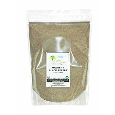 Indus Organic Malabar Black Pepper Powder (Dust, Fine Ground) 1 Lb Refill Pack, Premium Grade, High Purity, Freshly Packed...