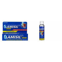 Bundle Lamisil AT Antifungal Spray, Continuous, 4.2 oz. + Lamisil AT Cream 30g (1 oz.)