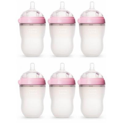 Comotomo Natural Feel 8oz. Bottle 6 Pack - Pink