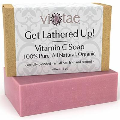 Certified Organic VITAMIN C Soap - by Vi-Tae® - 100% Pure, All Natural, Aromatherapy Herbal Bar Soap - 4oz