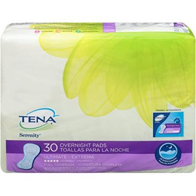 TENA Serenity Overnight Ultimate Pads, 30 Count