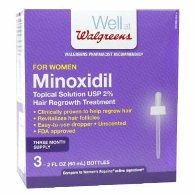 Walgreens Minoxidil Hair Regrowth Treatment For Women 3 ea