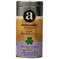 Ambassador Organics Biodynamic Irish Breakfast Tea, Whole-leaf Loose, 4.2 Ounce Tin