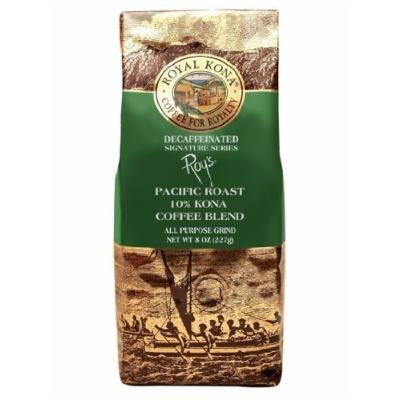 Hawaii Royal Kona Coffee 8 oz. Ground 10% Kona Roy's Signature Series Decaf