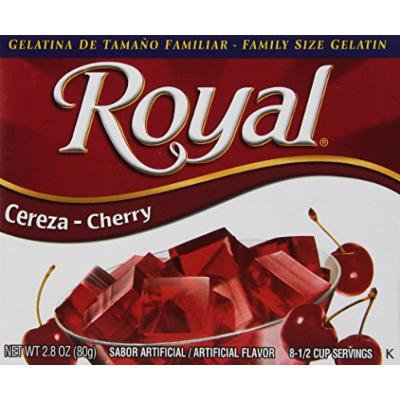 Royal Bilingual Gelatin, Cherry, 2.8-Ounce (Pack of 12)