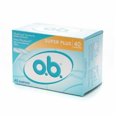 o.b. Non-Applicator Tampons, Value Pack, Super, Plus 40 ea