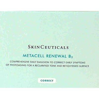 SkinCeuticals METACELL RENEWAL B3 - 1 Box Of 10 Squeeze Tubes = (1.25 oz./ 37 g/ml.) 1 1/4 Oz. A Comprehensive daily emulsion to improve the appearance of early photoaging