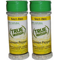 True Lemon Pepper Seasoning 2.65oz (2 pack) Natural Ingredients, No Salt, Gluten Free.