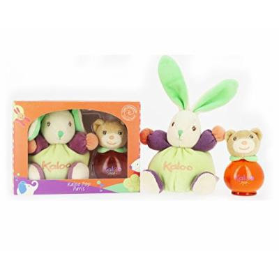 Kaloo Pop Cologne 50ml/1.7 Fl.oz Alcohol Free Scented Water Spray + Chubby Kaloo Pop Rabbit Gift Set