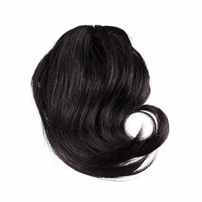 Sono 1 Count 100% Human Hair Side Swept Clip-In Bang Extensions , #1 Jet Black