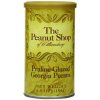 The Peanut Shop of Williamsburg Praline Glazed Pecans, 6.5-Ounce Tin