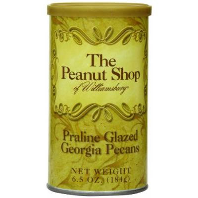 The Peanut Shop of Williamsburg Praline Glazed Pecans, 6.5-Ounce Tin