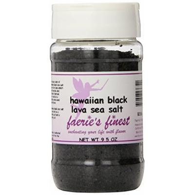 Faeries Finest Sea Salt, Hawaiian Black Lava, 9.50 Ounce